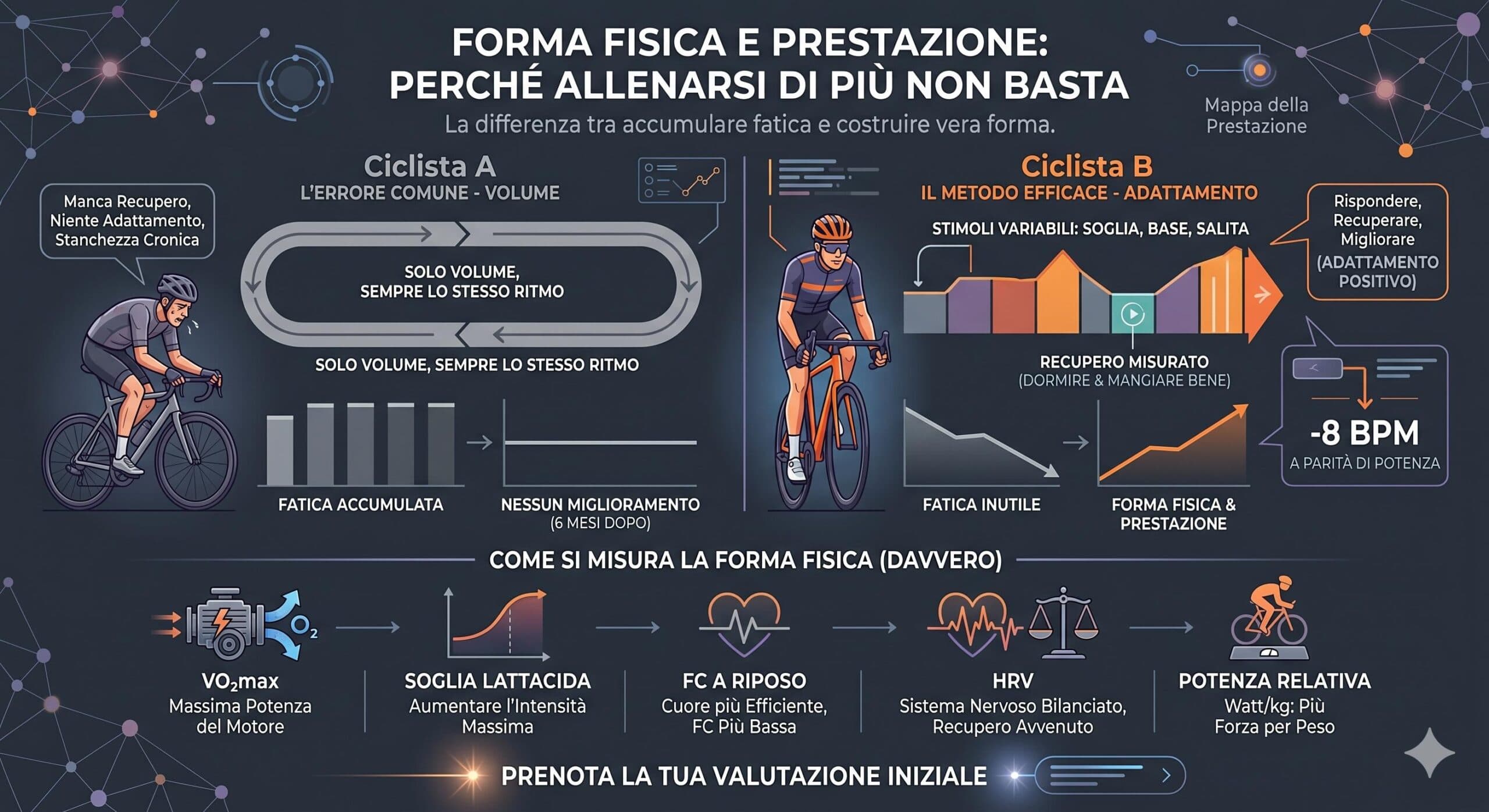 Forma Fisica e Prestazione: Perché Allenarsi di più non Basta