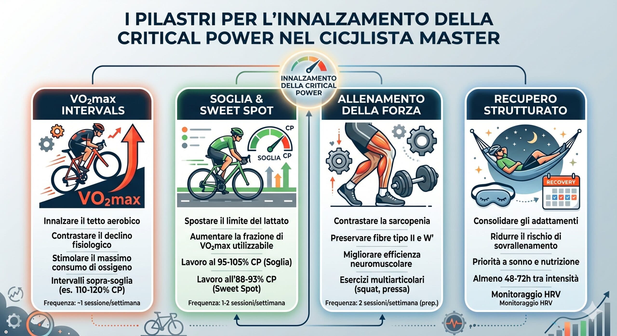 Critical Power nei Ciclisti Master: Guida Scientifica per Alzare il Soffitto della Prestazione