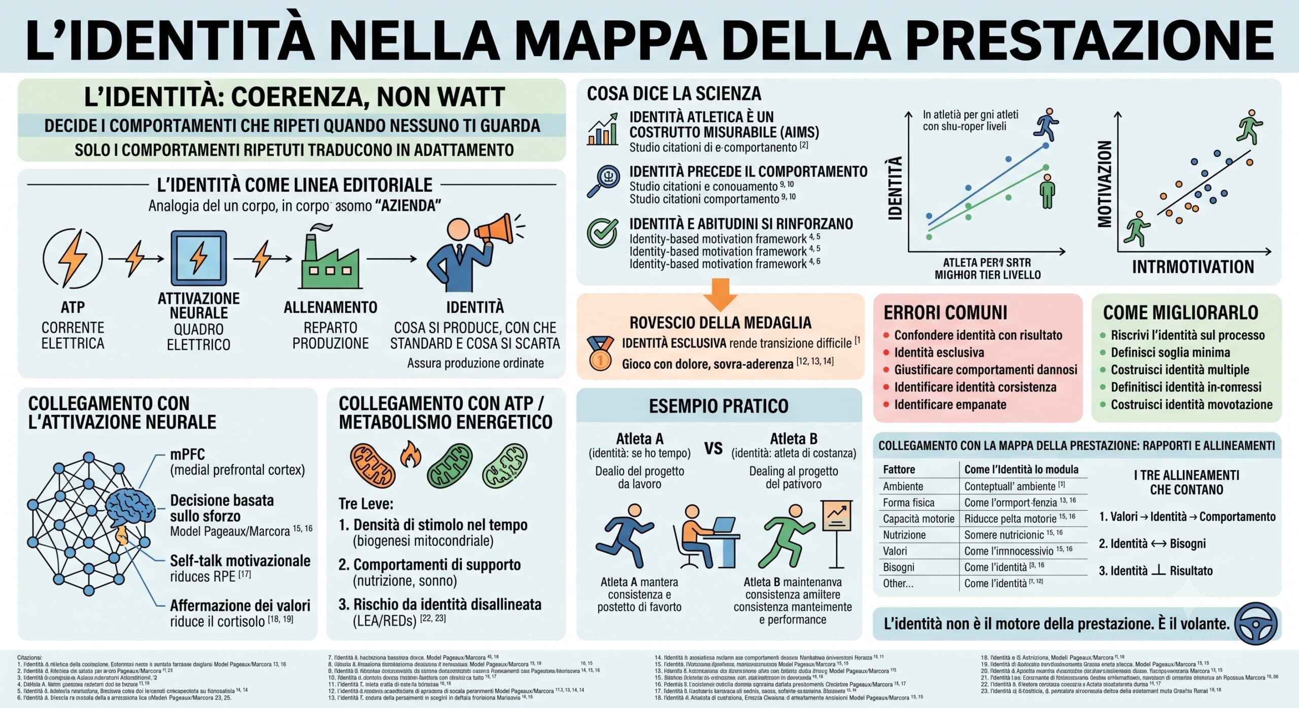 Identità e prestazione sportiva: come il "chi sono" guida il "quanto rendo"
